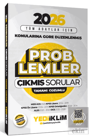 2026 Tüm Adaylar İçin Problemler Konularına Göre Düzenlenmiş Tamamı Çö