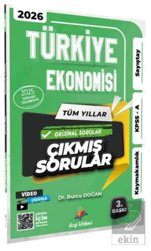 2026 Türkiye Ekonomisi Kaymakamlık KPSS A Sayıştay Tüm Yıllar Tamamı Video Çözümlü Çıkmış Sorular