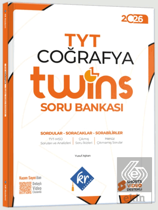 2026 TYT Twins Coğrafya Soru Bankası Yusuf Aşkan KR Akademi Yayınları 