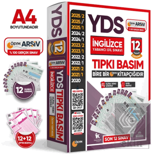 2026 YDS İngilizce ÖSYM Tıpkı Basım Çıkmış Soru 12li Deneme Paketi Vid