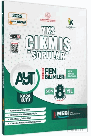 2026 YKS-AYT Fen (Fizik-Kimya-Biyoloji) Karakutu ÖSYM Çıkmış Sorular Ç