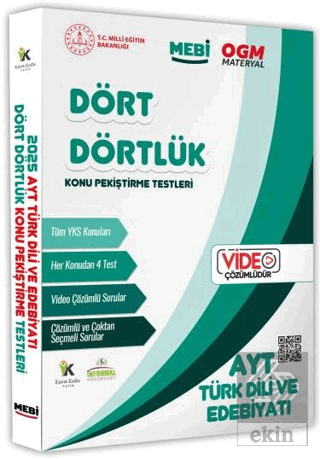 2026 YKS-AYT MEBİ-OGM Dört Dörtlük Türk Dili Edebiyatı Pekiştirme Test
