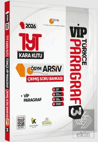 2026 YKS - TYT Türkçenin Kara Kutusu Paragraf 3 VİP ÖSYM Çıkmış Soru Havuzu Bankası Dijital Çözümlü
