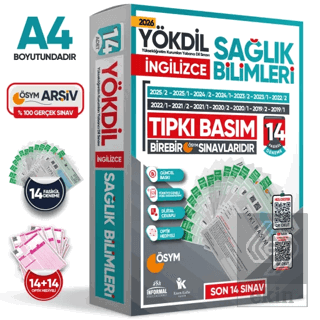 2026 YÖKDİL İngilizce SAĞLIK BİLİMLERİ ÖSYM Çıkmış Soru Tıpkı Basım Pa