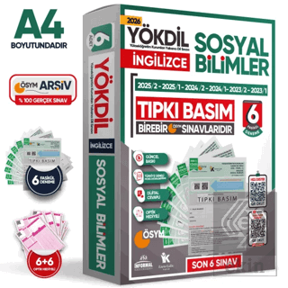 2026 YÖKDİL İngilizce SOSYAL BİLİMLER ÖSYM Çıkmış Soru Tıpkı Basım Den