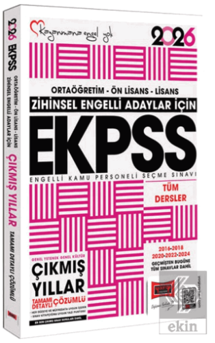 2026 Zihinsel Engelli Adaylar İçin EKPSS GK-GY Tüm Dersler (2016-2024)