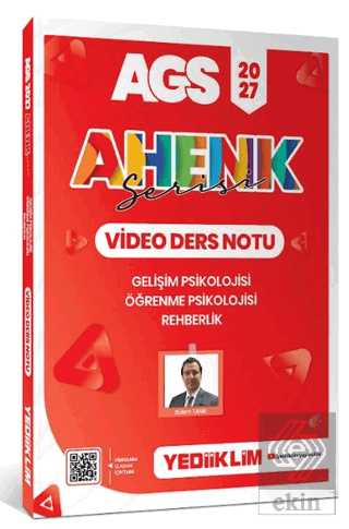 2027 AGS Ahenk Serisi Gelişim Psikolojisi , Öğrenme Psikolojisi ve Rehberlik Video Ders Notu