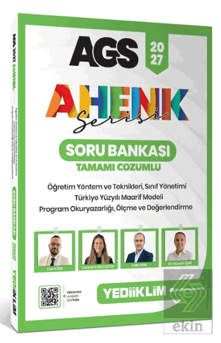 2027 AGS Ahenk Serisi ÖYT , Sınıf Yönetimi , TYMM, Program Okuryazarlığı, Ölçme ve Değerlendirme Tamamı Çözümlü Soru Bankası