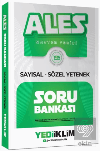 2027 ALES Master Serisi Sayısal Sözel Yetenek Soru Bankası Kolektif Ye