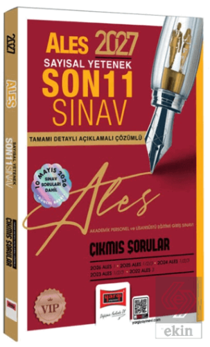2027 ALES Sayısal Yetenek Son 11 Sınav Tamamı Çözümlü Çıkmış Sorular