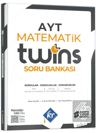 2027 AYT Twins Matematik Soru Bankası Kolektif KR Akademi Yayınları Sa