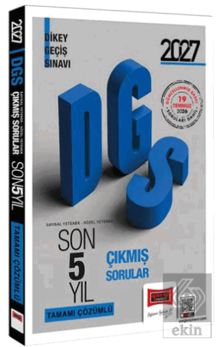 2027 DGS Sayısal-Sözel Yetenek Tamamı Çözümlü Son 5 Yıl Çıkmış Sorular