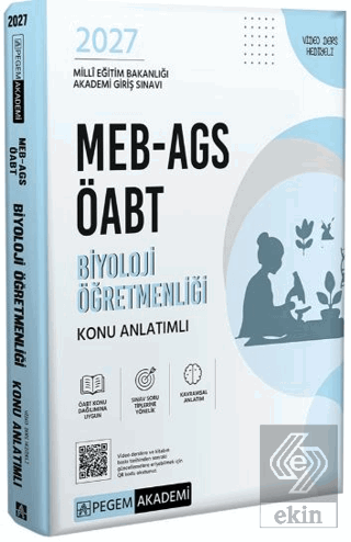 2027 MEB AGS ÖABT Biyoloji Öğretmenliği Konu Anlatımlı