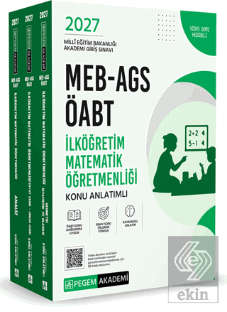 2027 MEB AGS ÖABT İlköğretim Matematik Konu Anlatımlı (3 Kitap)