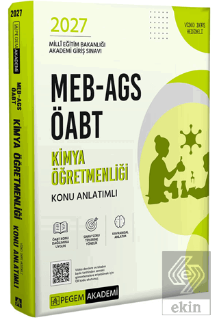 2027 MEB AGS ÖABT Kimya Öğretmenliği Konu Anlatımlı