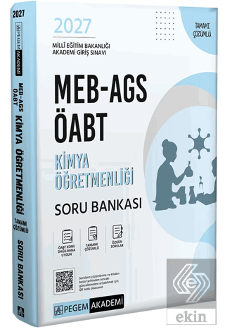 2027 MEB AGS ÖABT Kimya Öğretmenliği Tamamı Çözümlü Soru Bankası