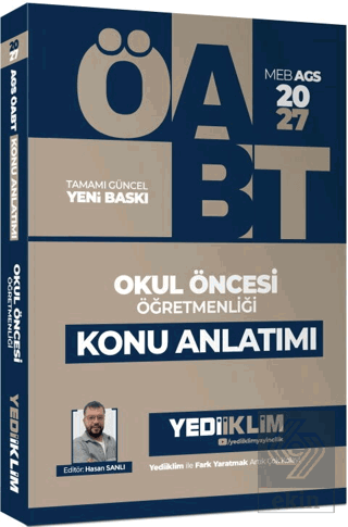 2027 MEB AGS ÖABT Okul Öncesi Öğretmenliği Konu Anlatımı Hasan Sanlı Y