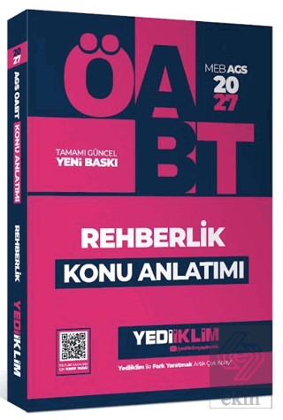 2027 MEB AGS ÖABT Rehberlik Konu Anlatımı Kolektif Yediiklim Yayınları