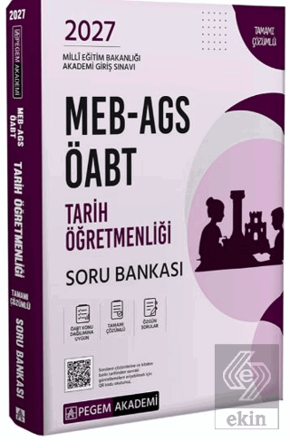 2027 MEB AGS ÖABT Tarih Öğretmenliği Tamamı Çözümlü Soru Bankası