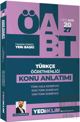 2027 MEB AGS ÖABT Türkçe Öğretmenliği Türk Halk Edebiyatı, Yeni Türk E