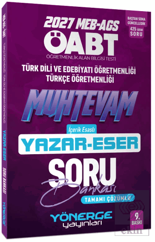 2022 ÖABT Türkçe-Edebiyat Muhteva Yazar Eser Soru