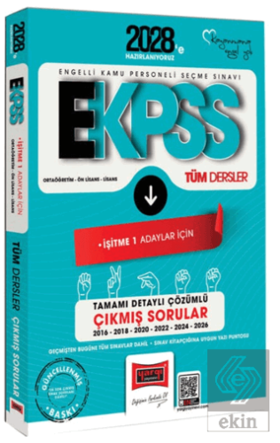 2028 EKPSS Ortaöğretim - Ön Lisans - Lisans Tüm Dersler İşitme 1 Adaylar İçin Tamamı Detaylı Çözümlü 10 Yıl Çıkmış Sorular