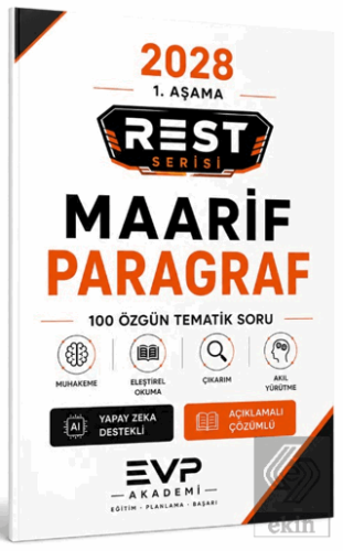 2028 REST Serisi Maarif Model Paragraf Soru Bankası 100 Özgün Tematik 
