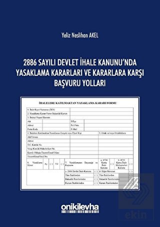 2886 Sayılı Devlet İhale Kanunu\'nda Yasaklama Kara