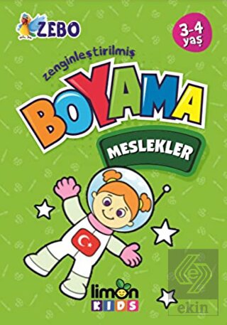 Limon Kids 3 4 Yaş Zenginleştirilmiş Boyama Meslek