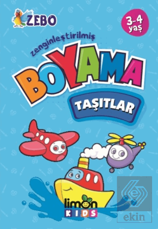Limon Kids 3 4 Yaş Zenginleştirilmiş Boyama Taşıtl