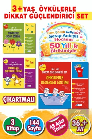 3 - 6 Yaş Öykülerle Dikkat Güçlendirici Eğitim Seti