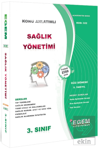 3. Sınıf 5. Yarıyıl Sağlık Yönetimi Konu Anlatımlı