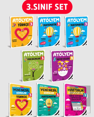 3. Sınıf Atölyem Set (8 Kitap)