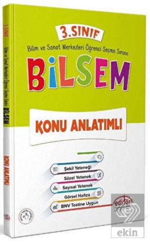 3. Sınıf Bilsem Konu Anlatım Kitabı Editör Yayınev
