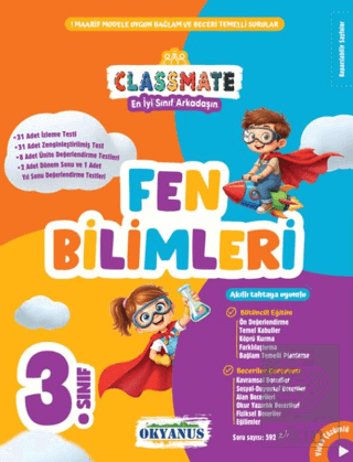 3. Sınıf Classmate Fen Bilimleri Soru Bankası Serpil Ertuna Okyanus Ya