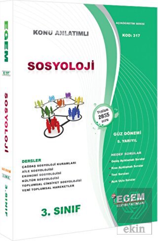 3. Sınıf Sosyoloji Konu Anlatımlı Soru Bankası - G