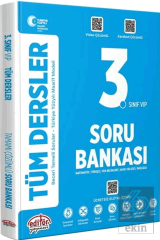 3. Sınıf Tüm Dersler Maarif Model Soru Bankası Kolektif Editör Yayınev