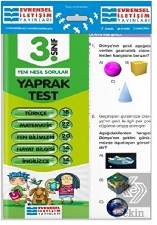 3. Sınıf Tüm Dersler Yaprak Test