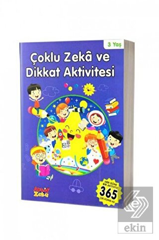 3 Yaş Çoklu Zeka ve Dikkat Aktivitesi - Mavi Kitap