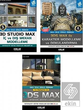 3D Studio Max Eğitim Seti (3 Kitap Takım)