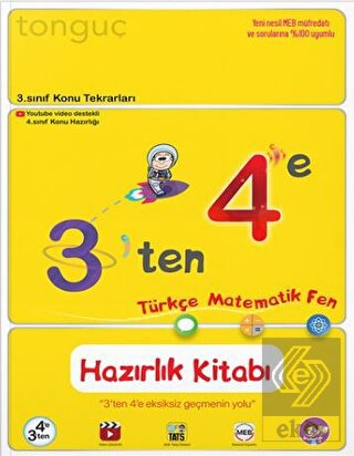 3'ten 4'e Hazırlık Kitabı Kitabı Tonguç Akademi