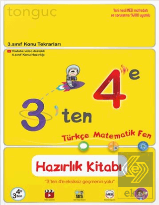3'ten 4'e Hazırlık Kitabı Kitabı Tonguç Akademi