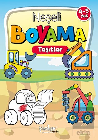 4-5 Yaş Neşeli Boyama Taşıtlar