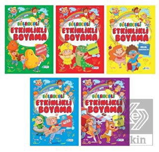 4-7 Yaş Eğitici Etkinlikli Boyama Seti - 5 Kitap