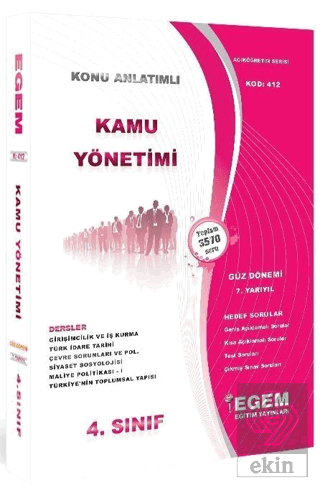 4. Sınıf 7. Yarıyıl Kamu Yönetimi Hedef Sorular (K