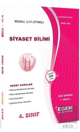 4. Sınıf 7. Yarıyıl Siyaset Bilimi Konu Anlatımlı
