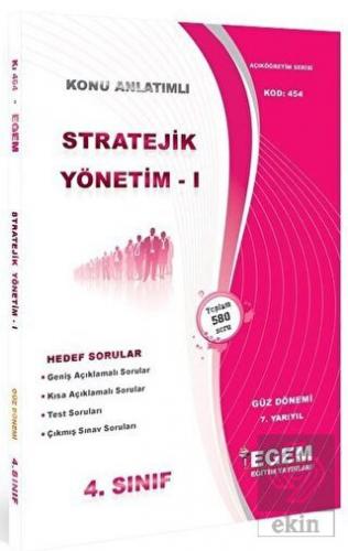 4. Sınıf 7. Yarıyıl Stratejik Yönetim 1 Konu Anlat