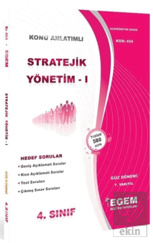 4. Sınıf 7. Yarıyıl Stratejik Yönetim 1 Konu Anlat