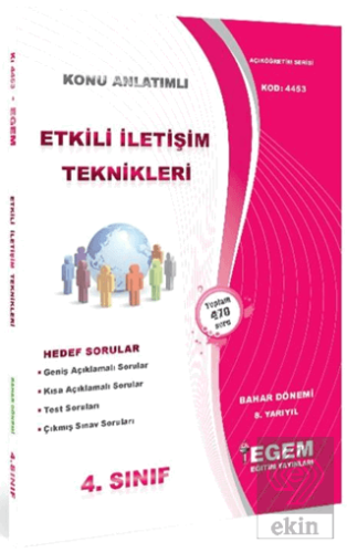 4. Sınıf 8. Yarıyıl Konu Anlatımlı Etkili İletişim