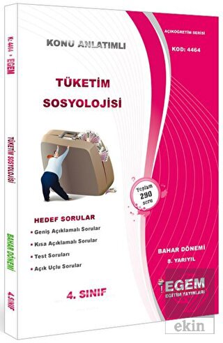 4. Sınıf 8. Yarıyıl Konu Anlatımlı Tüketim Sosyolo